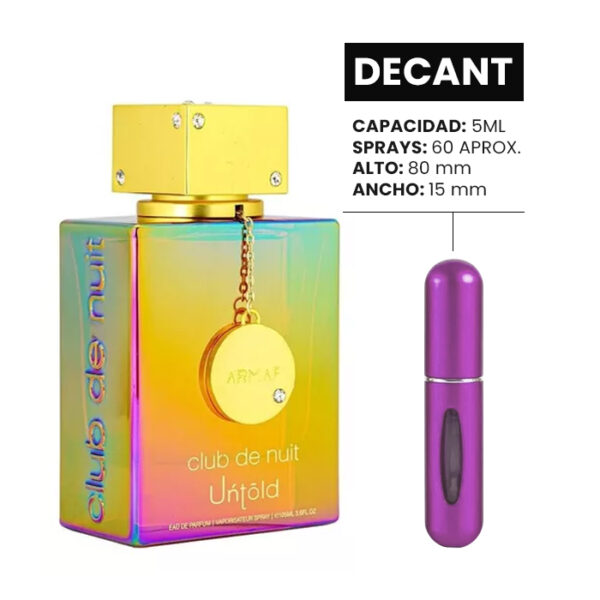 Decant Club de Nuit Untold EDP (5 ml = 60 sprays)